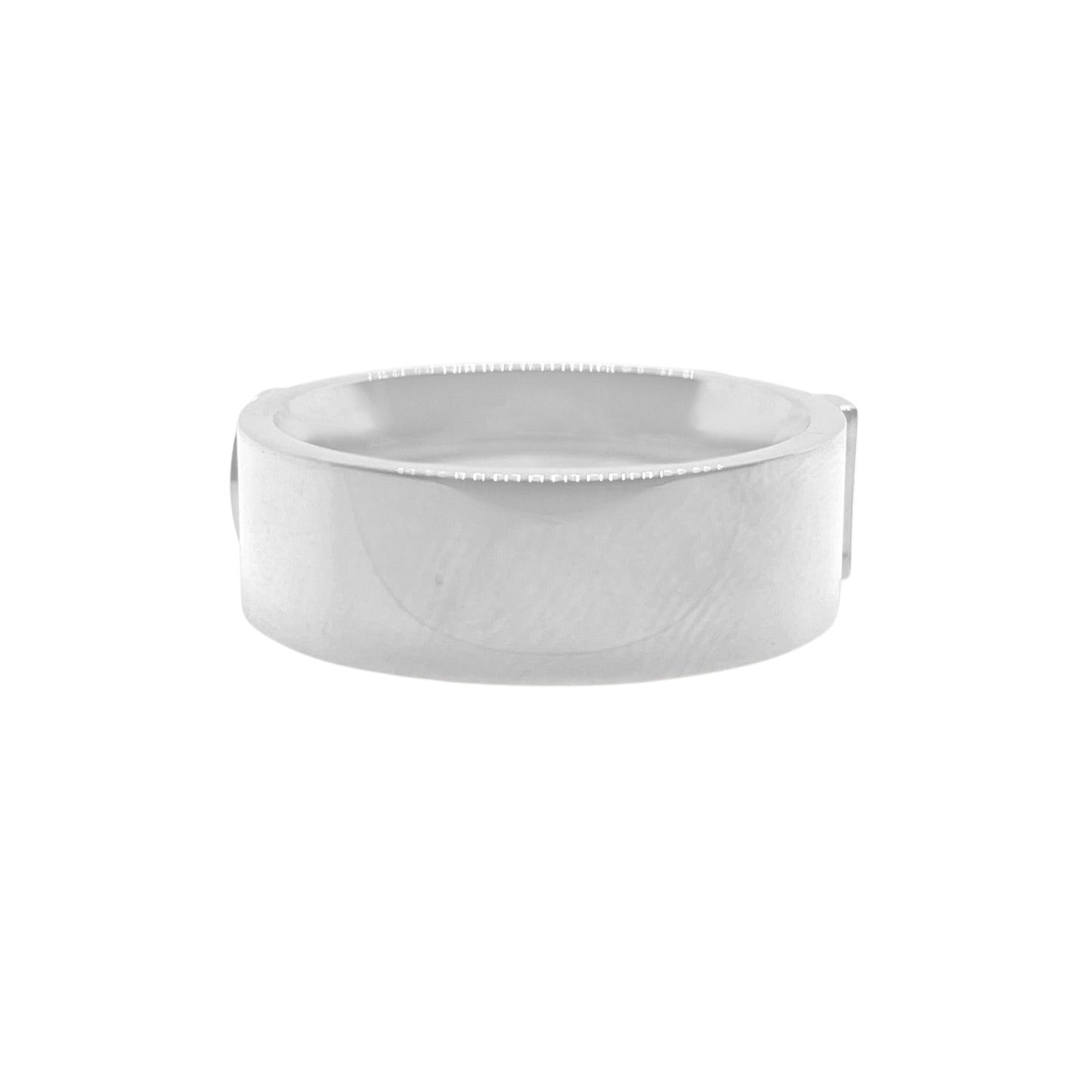 Signatuurring met Diamant - Zilver