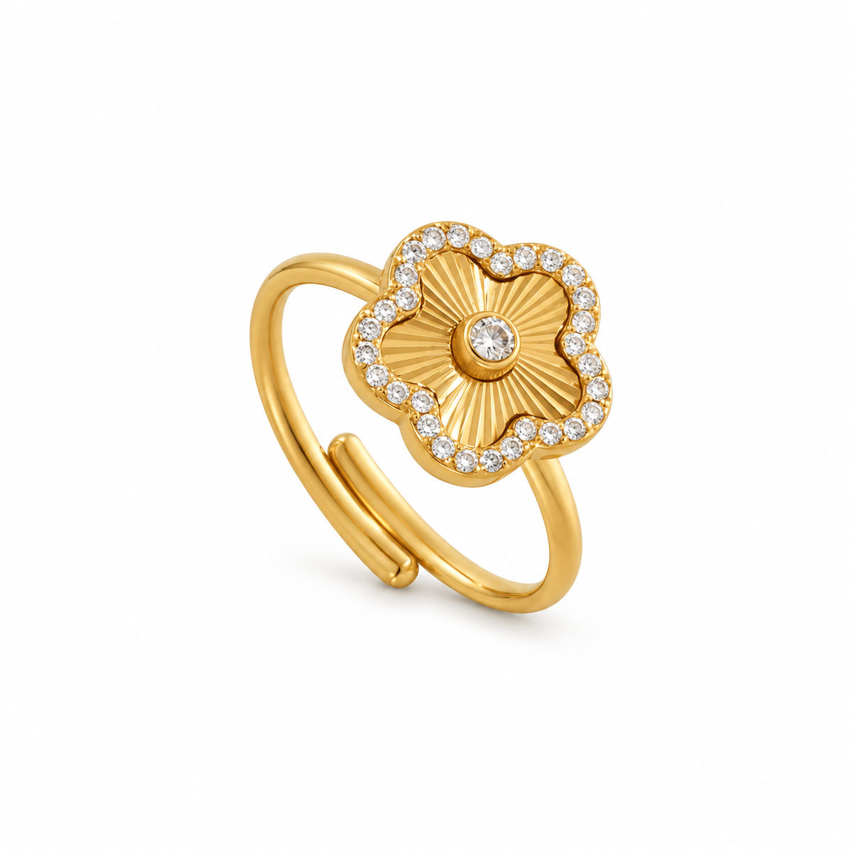 Evelia Bloom Diamond Ring - Gold