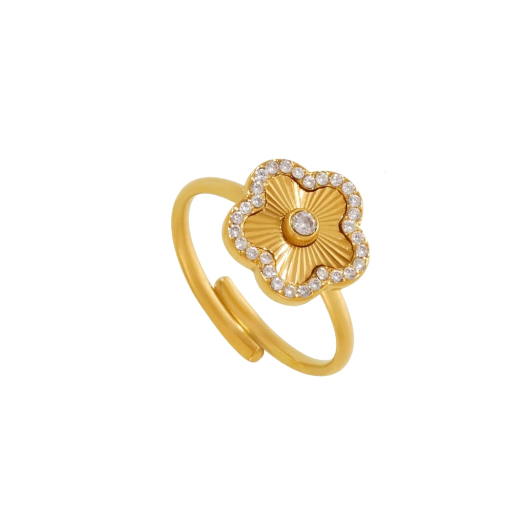 Evelia Bloom Diamanten Ring - Gold