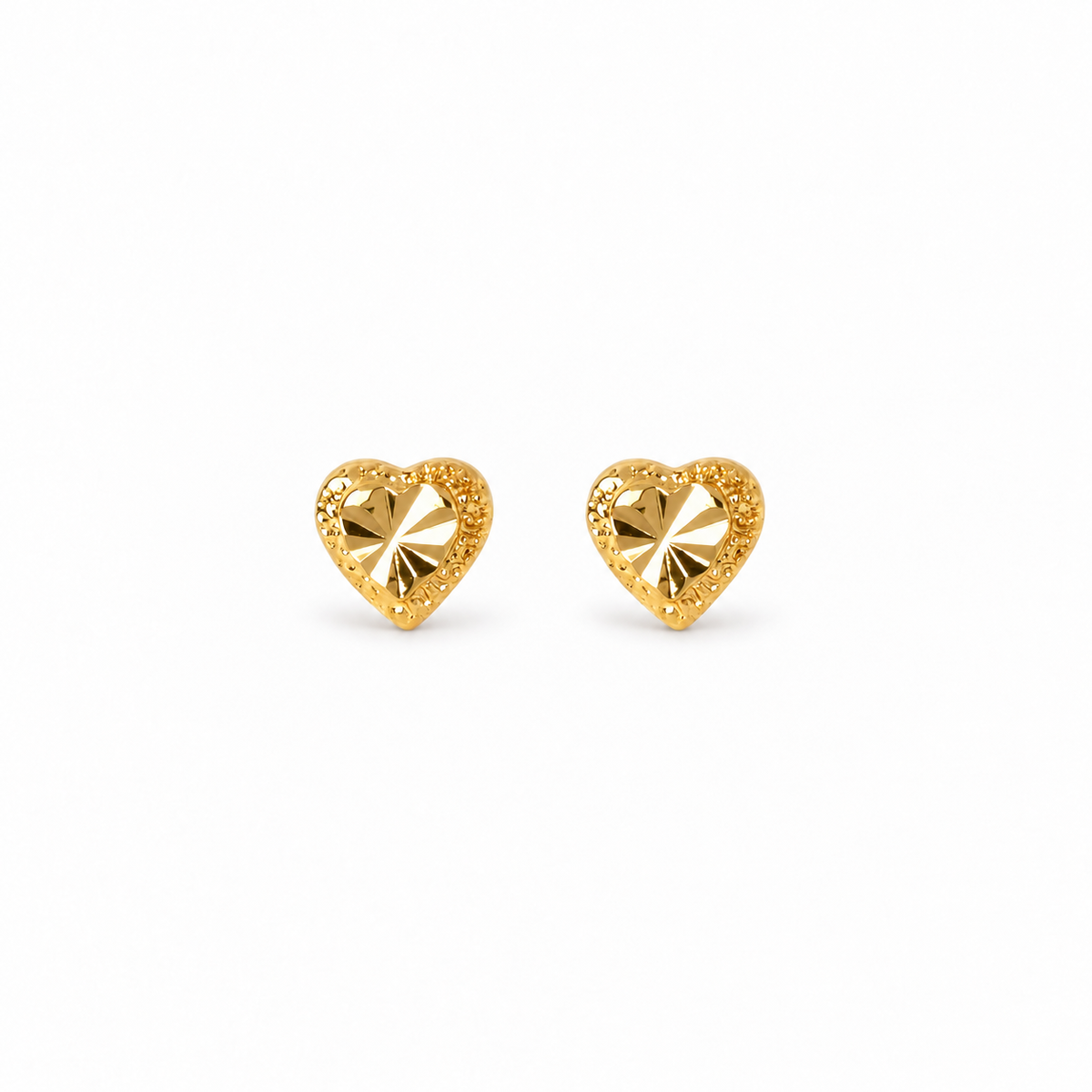 Emilia Heart Earrings - Gold