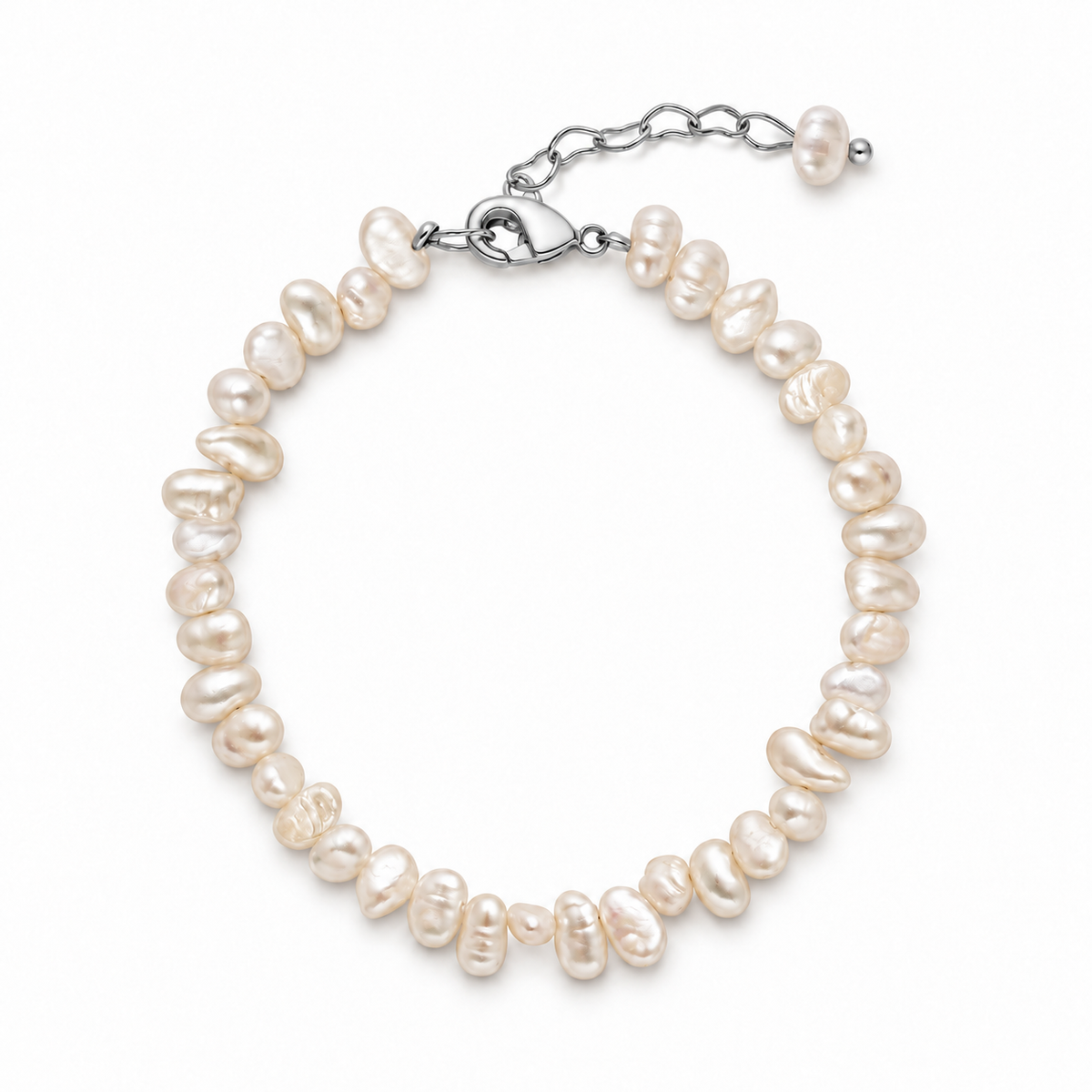 Annika Pearl Bracelet - Silver