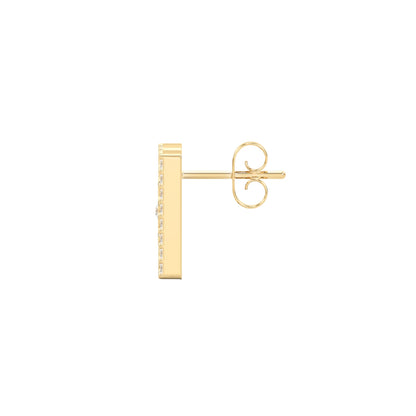 DD Earrings Diamonds - Gold