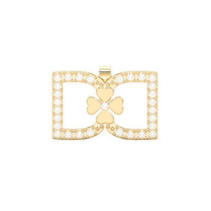 DD Earrings Diamonds - Gold