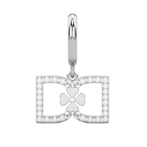 DD Creolen Diamant - Silber