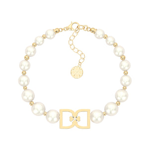 DD Perlenarmband - Gold