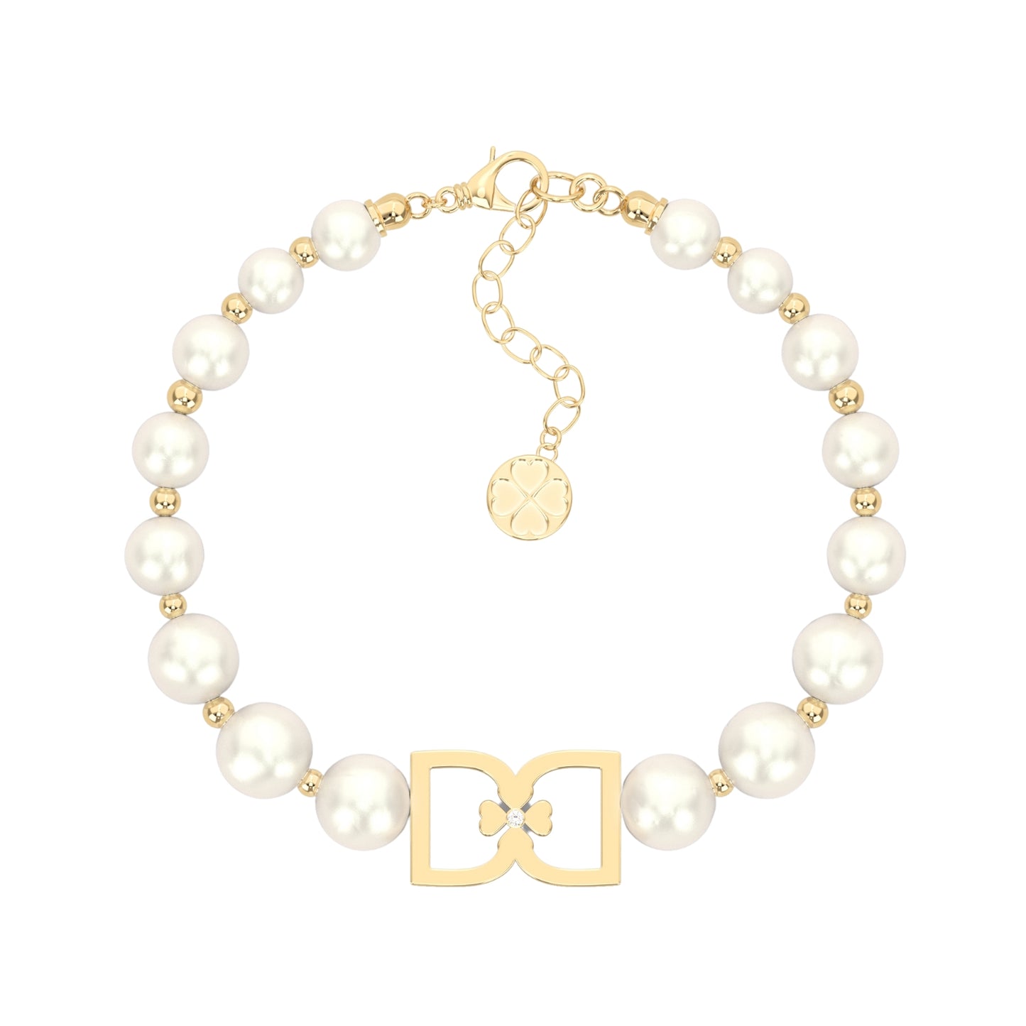 DD Perlenarmband - Gold