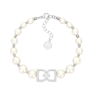 DD Perlenarmband - Silber