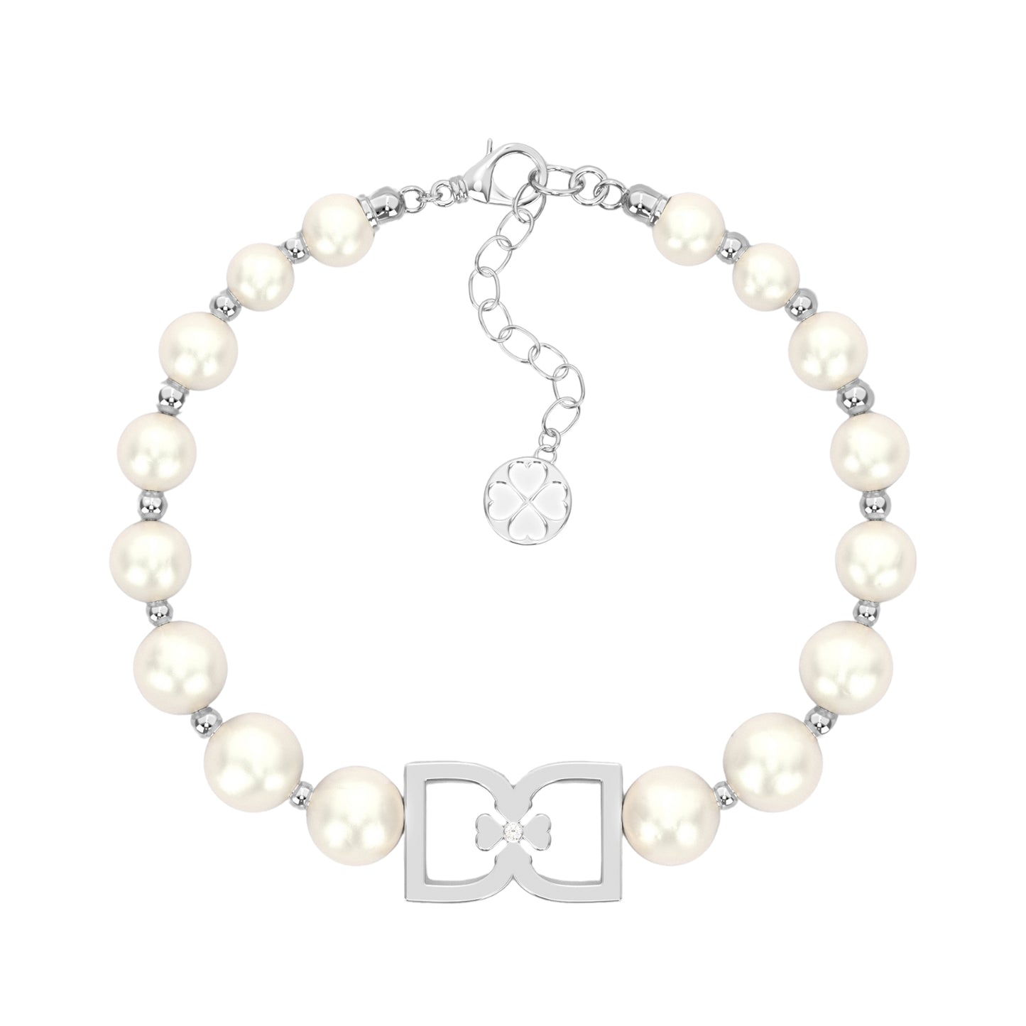 DD Perlenarmband - Silber