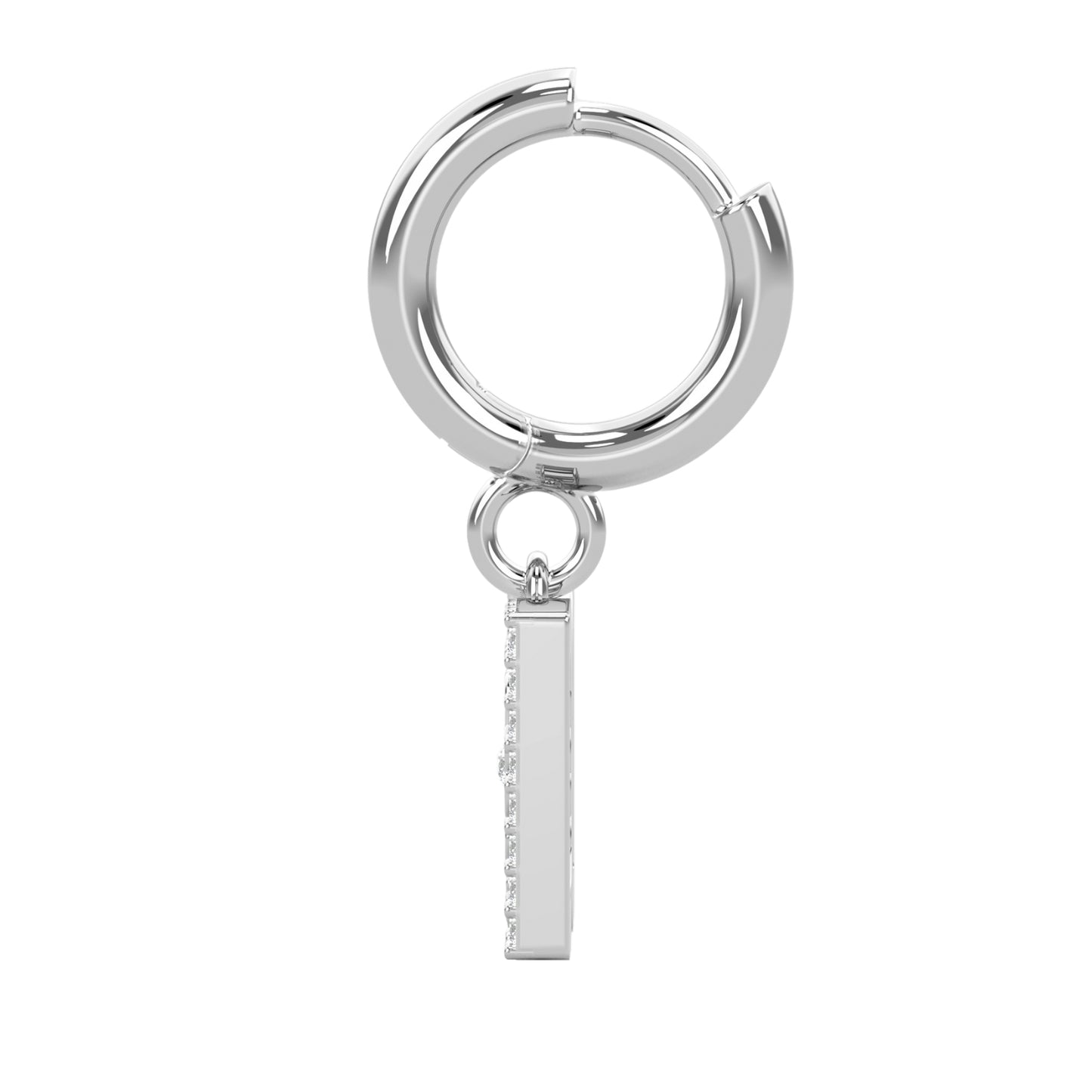 DD Creolen Diamant - Silber