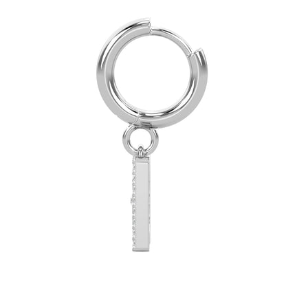 DD Creolen Diamant - Silber