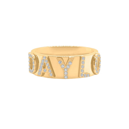 Signatur Diamantring - Gold