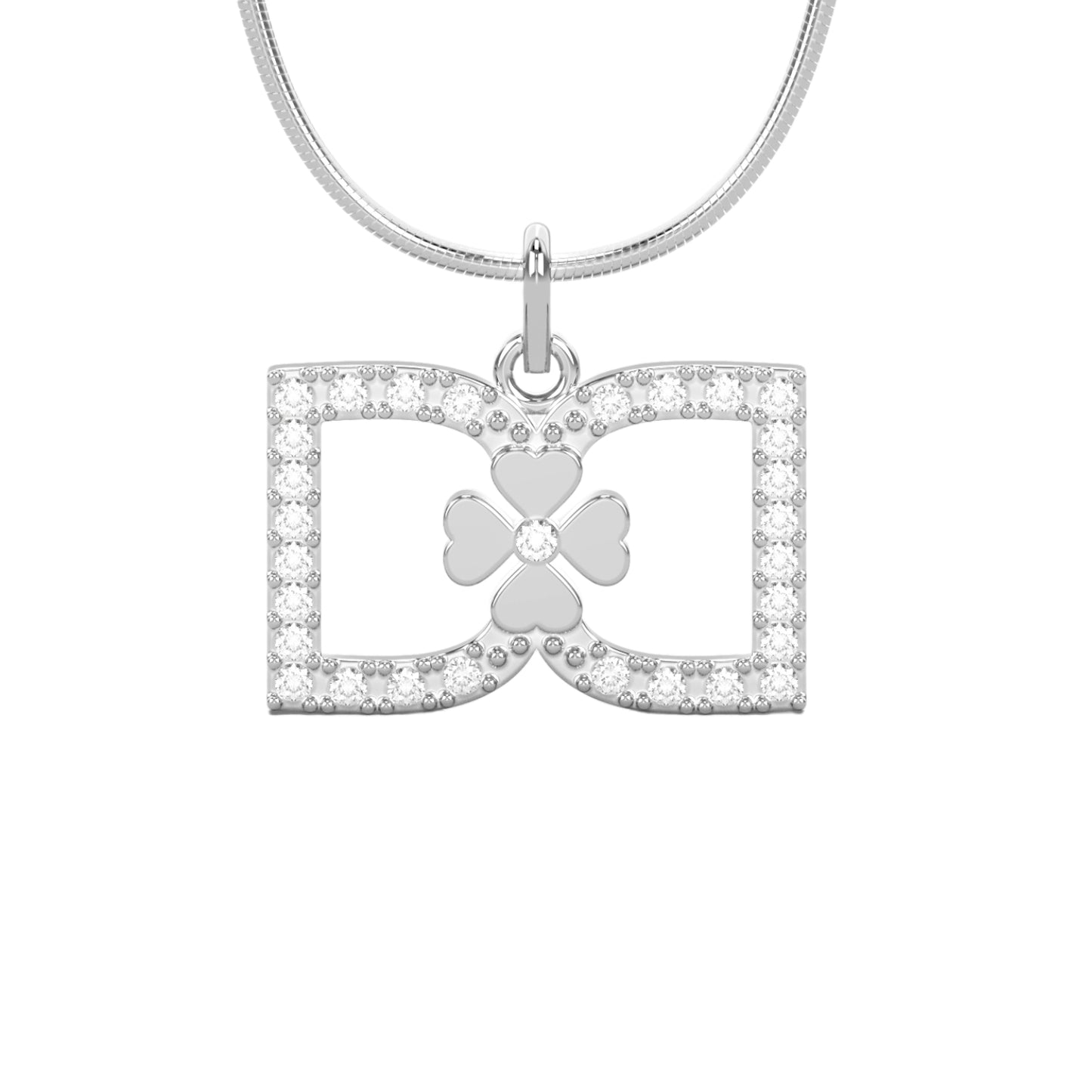 DD Necklace Diamonds - Silver
