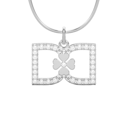 DD Necklace Diamonds - Silver