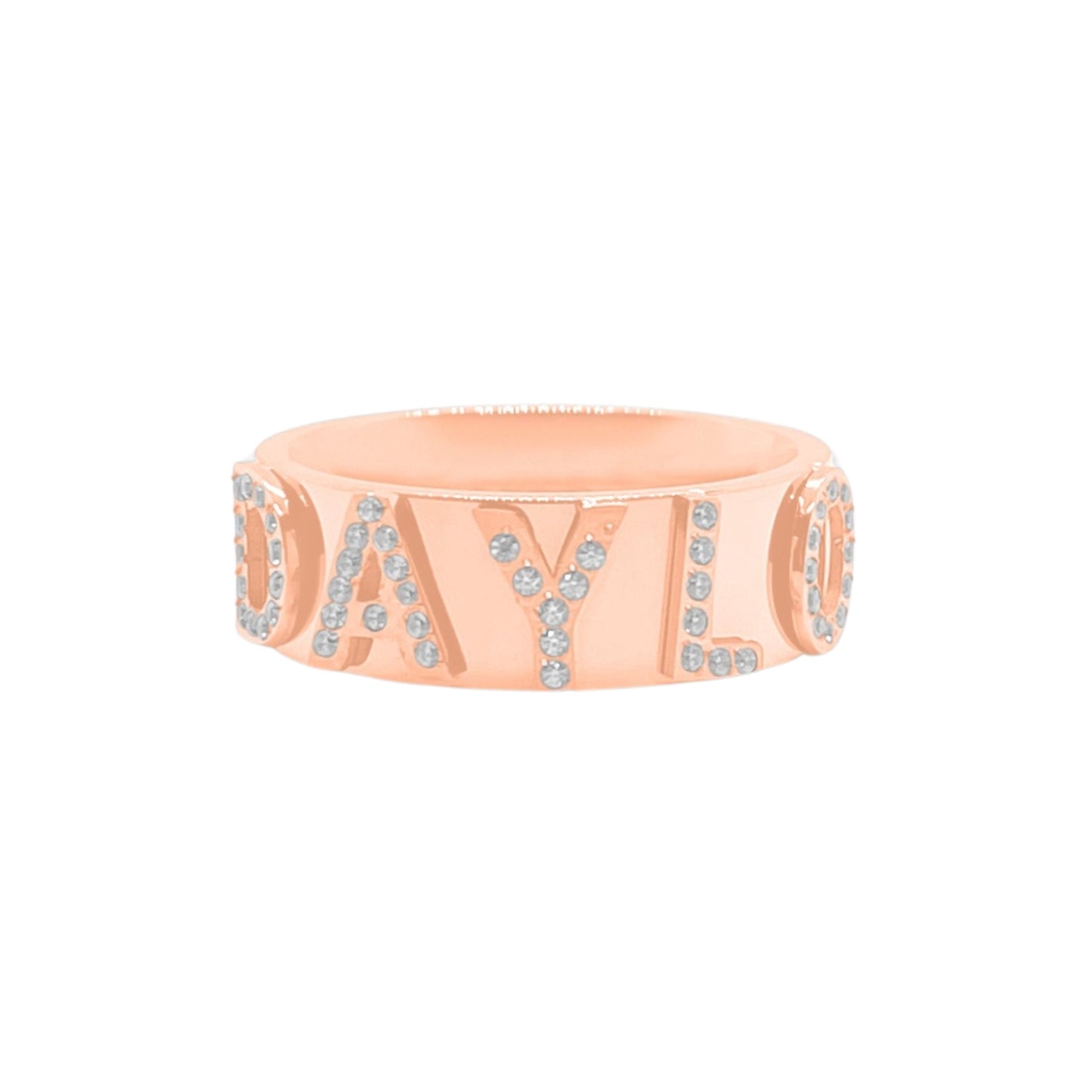 Signatur Diamantring - Roségold