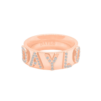 Signatur Diamantring - Roségold