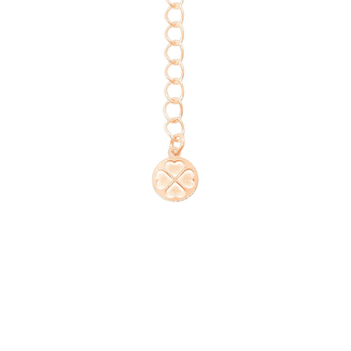 Heart Necklace - Rose Gold/Purple