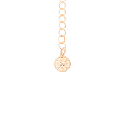 Heart Necklace - Rose Gold/Purple