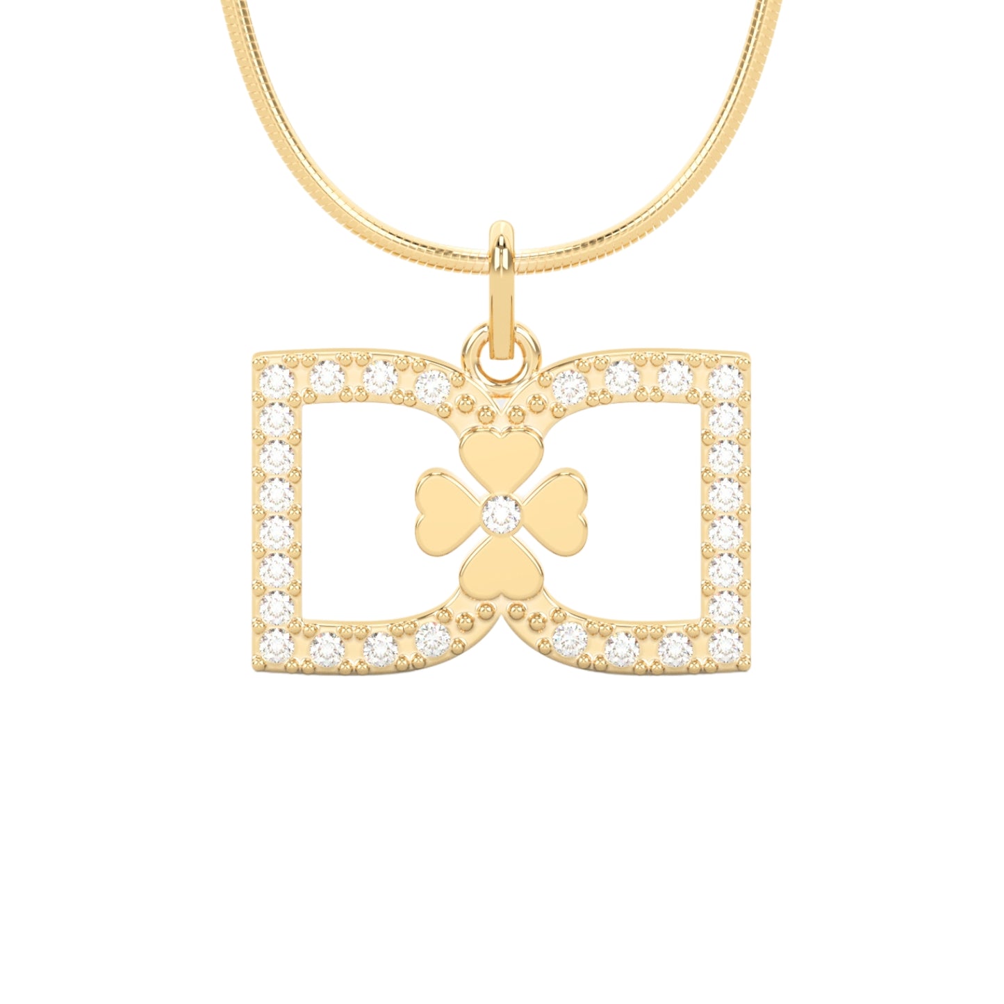 DD Halskette Diamanten - Gold