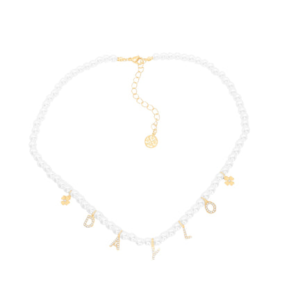 Perlenkette - Gold