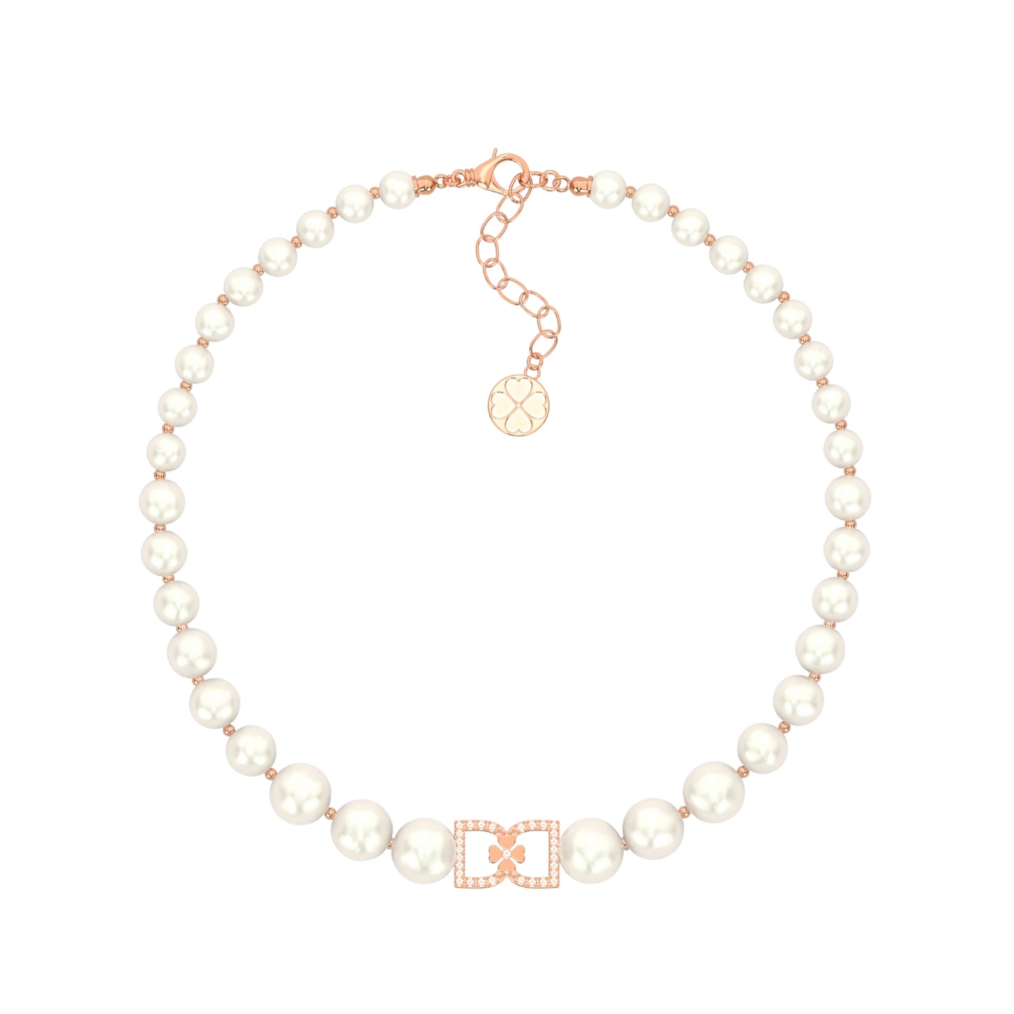 DD Choker met Diamant - Roségoud