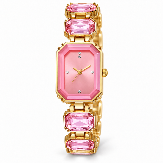 Antonia Watch - Gold / Pink