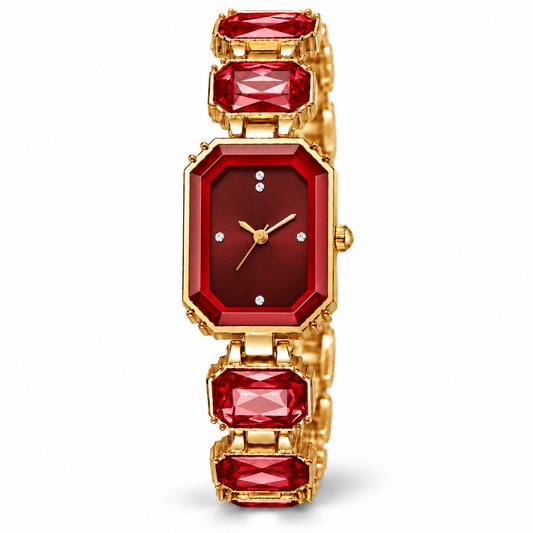 Antonia Watch - Gold / Red