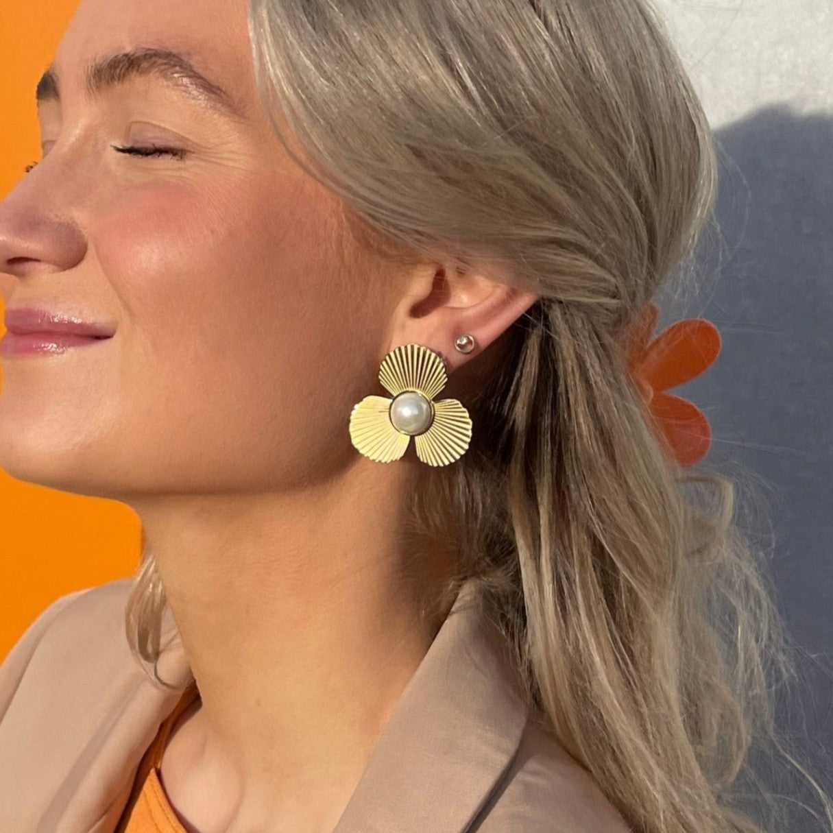 Ivy Oorbellen - Goud