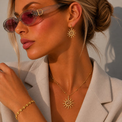 Ayla Sol Halskæde - Guld