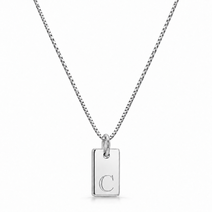 Flat Necklace - Silver