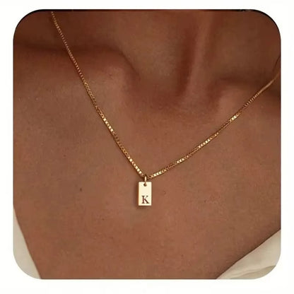Flache Halskette - Gold