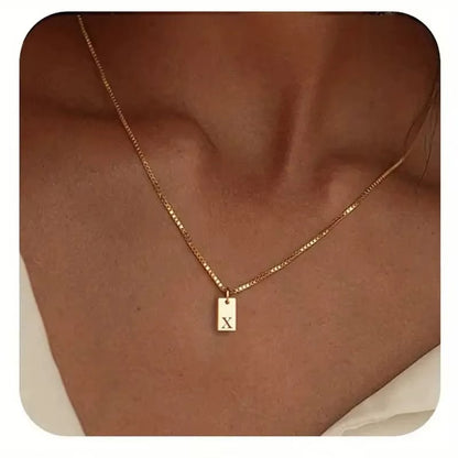 Flache Halskette - Gold