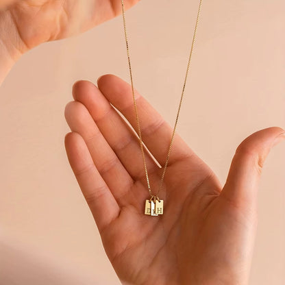 Flache Halskette - Gold