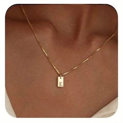 Flache Halskette - Gold