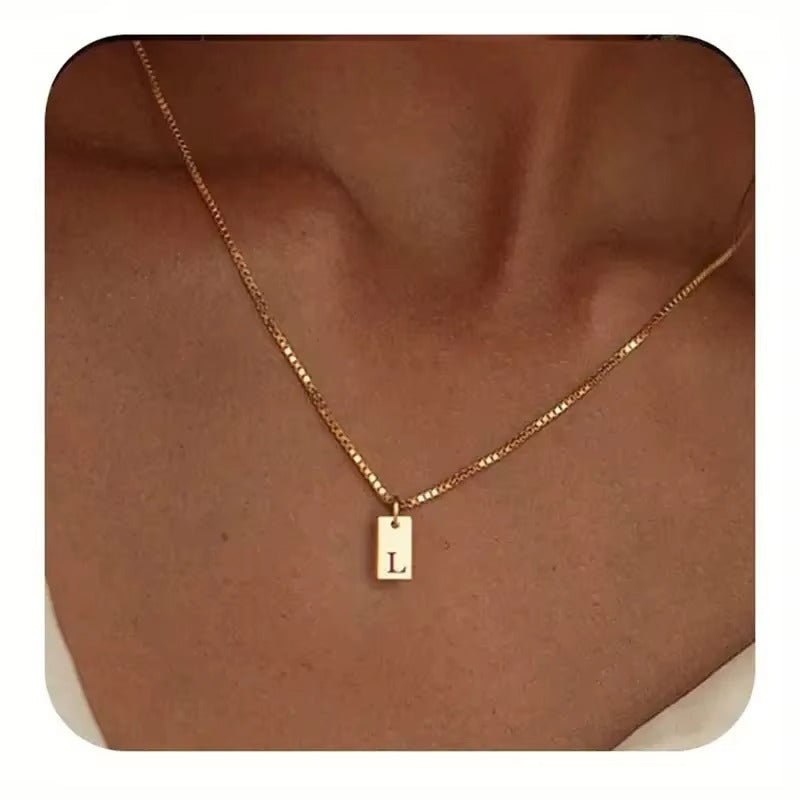 Flache Halskette - Gold