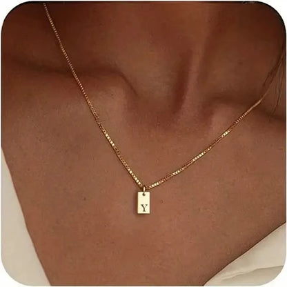 Flache Halskette - Gold