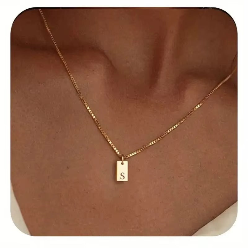 Flache Halskette - Gold