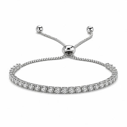 Tennis Bracelet Diamonds - Silver