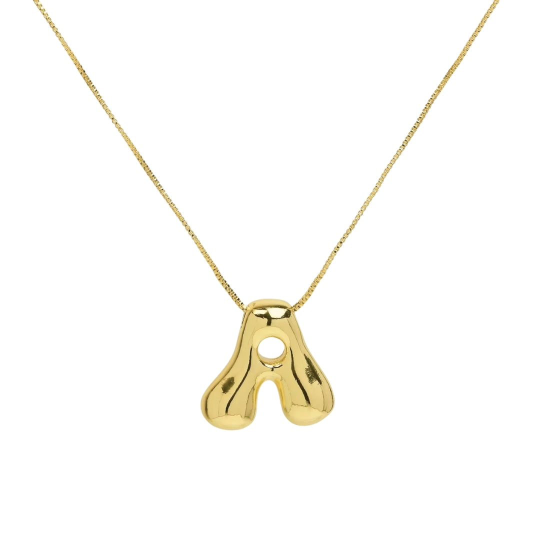 Buchstaben Halskette - Gold