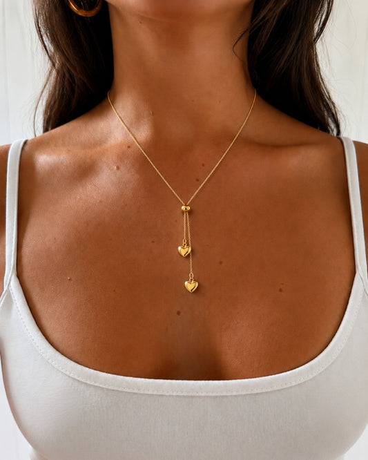 Avia Hjerte Halskæde - Guld