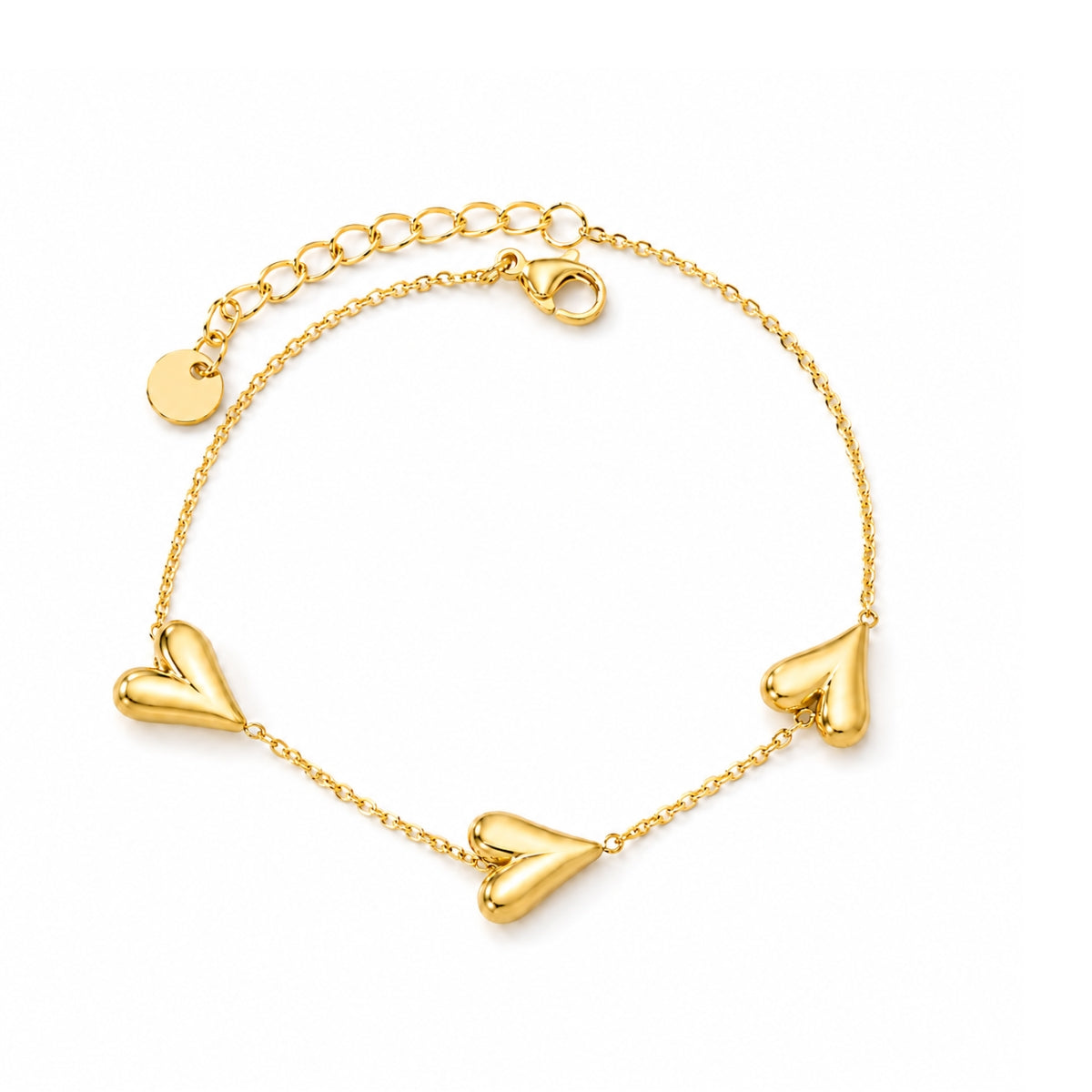 Alva Hjerte Armbånd - Guld