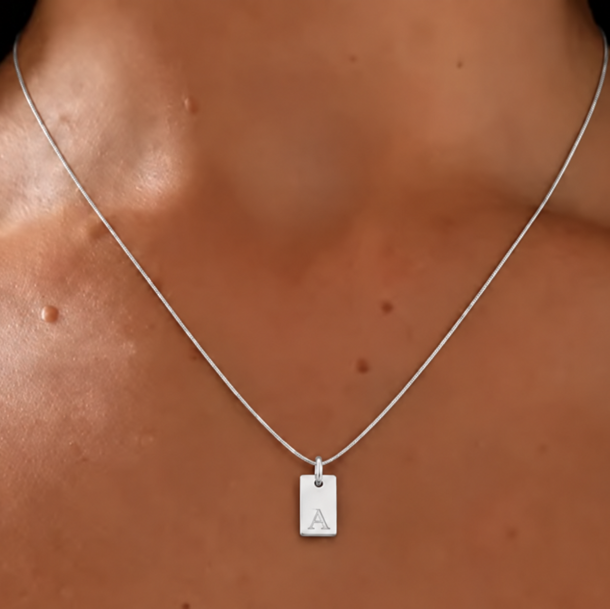 Flat Necklace - Silver