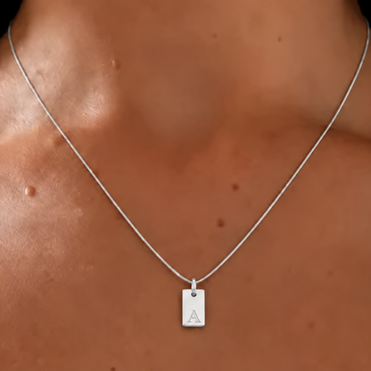 Flat Necklace - Silver