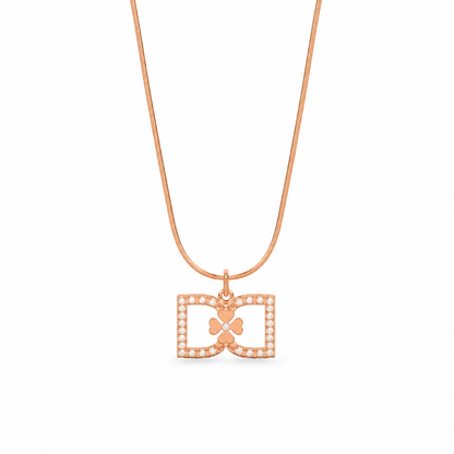 DD Necklace Diamond - Rose Gold