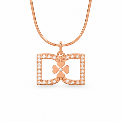 DD Necklace Diamond - Rose Gold