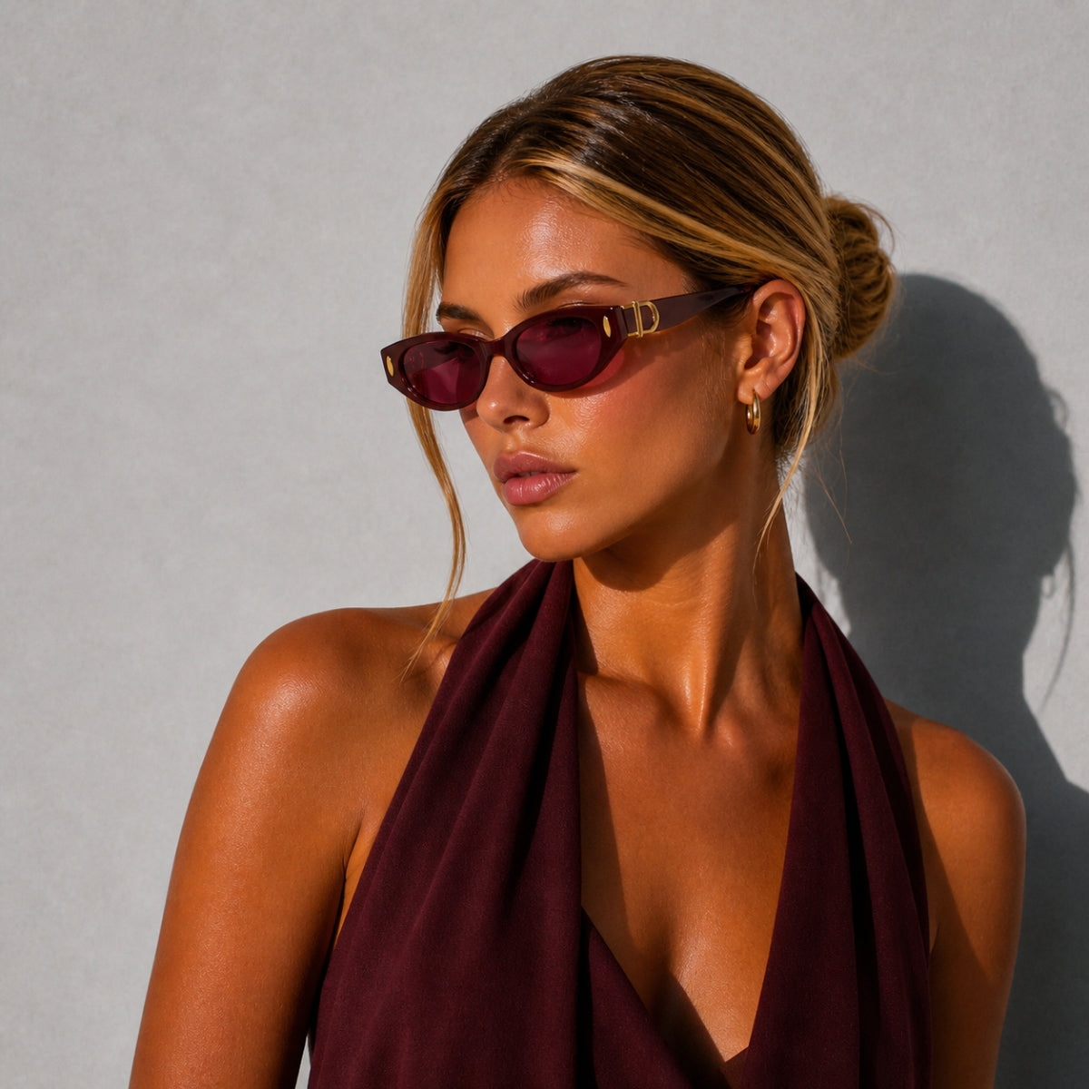 DD Sonnenbrille - Rotwein Rot