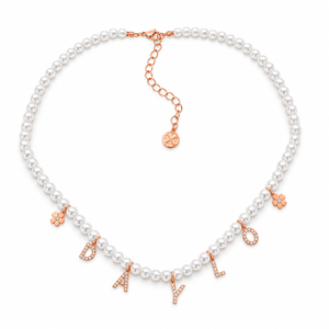Pearl Necklace - Rose Gold