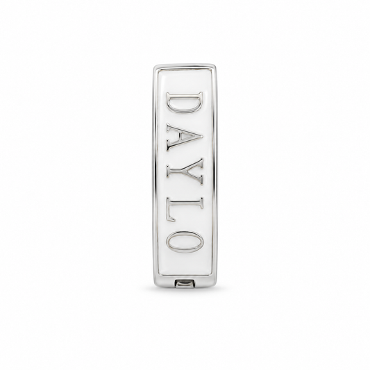 Classic Earrings - Silver/White