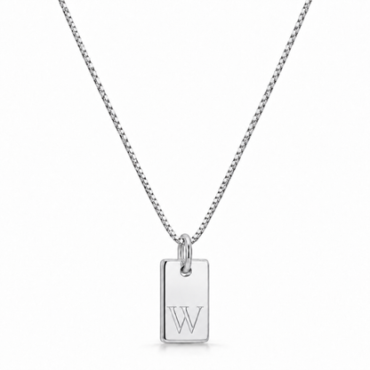 Flat Necklace - Silver