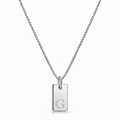 Flat Necklace - Silver