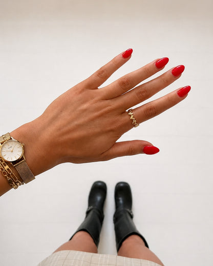 Nalia Heart Ring - Gold